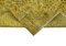 Alfombra de pasillo vintage sobreteñida en amarillo, Imagen 6
