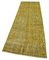 Vintage Yellow Overdyed Runner Rug, Image 3