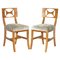 Cherrywood Side Chairs from Hermes, Paris, Set of 2, Image 1