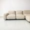 Modern Italian Beige Fabric Modular and Corner Sofa attributed to Arflex, 1980s, Set of 6 4