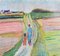 Suzanne Tourte, Auf dem Weg, 1950er, Pastell & Tinte auf Papier, Gerahmt 6