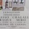 Picasso Galerie de Cannes Exhibition Lithograph Poster, Framed, Image 10