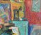 Louis Toncini, The Artist's Studio, anni '80, olio su tavola, con cornice, Immagine 8