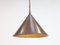 Scandinavian Brutalist Handcrafted Conical Copper Pendant by T. H. Valentiner, Denmark, 1960s 7