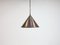 Scandinavian Brutalist Handcrafted Conical Copper Pendant by T. H. Valentiner, Denmark, 1960s 3