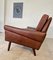 Mid-Century Danish Brown Leather Sofa from Svend Skipper, 1969 2