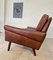 Mid-Century Danish Brown Leather Sofa from Svend Skipper, 1969, Image 2