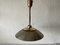 German Pendant Lamp in Chrome and Gold Metal by TZ, 1970s, Image 1