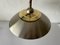 German Pendant Lamp in Chrome and Gold Metal by TZ, 1970s 5