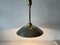 German Pendant Lamp in Chrome and Gold Metal by TZ, 1970s, Image 2