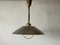 German Pendant Lamp in Chrome and Gold Metal by TZ, 1970s, Image 10