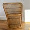 Vintage Wicker Bucket Chair 1