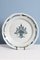 French Blue and White Platter with Cul Noir, 1800s 1