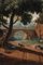 Französische Schule, Arkadische Landschaft mit Brücke und Tieren, Öl auf Leinwand, Spätes 18. Jh., Gerahmt 5