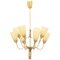 Model 9007/8 Ceiling Lamp attributed to Paavo Tynell for Idman, 1950s 1