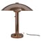 Lámpara de mesa Bauhaus Big Mushroom, años 30, restaurada, Imagen 1