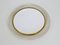 Round Brass Framed Wall Mirror, Italy, 1960s, Image 2