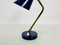 Blue and Brass Table Lamp from Stilnovo, Italy, 1960s 7