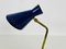 Blue and Brass Table Lamp from Stilnovo, Italy, 1960s, Image 9
