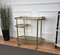 Italian Brass & Glass Octagonal 2-Tier Bar Cart with Removable Top Tray by Milo Baughman, 1970s 4
