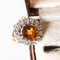 18 Karat Gold Daisy Ring with Citrine Quartz and Diamonds, 1960s 8