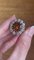 18 Karat Gold Daisy Ring with Citrine Quartz and Diamonds, 1960s 16