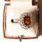 18 Karat Gold Daisy Ring with Citrine Quartz and Diamonds, 1960s 4