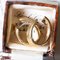 18 Karat Gold Hoop Earrings with Diamonds, 1960s-1970s, Set of 2 3