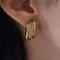 18 Karat Gold Hoop Earrings with Diamonds, 1960s-1970s, Set of 2 8