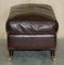 Brown Leather Armchair & Ottoman from George Smith Chelsea, Set of 2 20