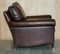 Brown Leather Armchair & Ottoman from George Smith Chelsea, Set of 2 13