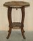 Antique Hand Carved Side Table from Libertys London, 1905, Image 15