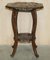 Antique Hand Carved Side Table from Libertys London, 1905, Image 3