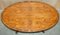 Vintage Oval Burr Yew Wood Coffee Table with Castors from Bevan Funnell 8