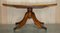 Table Basse Vintage Ovale en Bois d'If avec Roulettes de Bevan Funnell 14