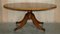 Table Basse Vintage Ovale en Bois d'If avec Roulettes de Bevan Funnell 3