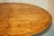 Mesa de centro vintage oval de madera de tejo con ruedas de Bevan Funnell, Imagen 12