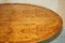 Tavolino da caffè vintage ovale in legno di tasso con ruote di Bevan Funnell, Immagine 12