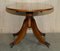 Vintage Oval Burr Yew Wood Coffee Table with Castors from Bevan Funnell 13