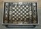 Game Table with Chess Board in Silvered Chrome, 1960s 7