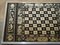 Mesa de juegos con tablero de ajedrez de cromo plateado, años 60, Imagen 12