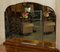 Art Deco Burr Walnut Dressing Table with Mirrors from Waring & Gillow, Image 3