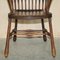 19th Century Wingback Windsor Spindle Armchair in Ash, Image 5