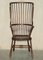 19th Century Wingback Windsor Spindle Armchair in Ash 2