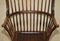 19th Century Wingback Windsor Spindle Armchair in Ash, Image 4