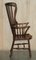 19th Century Wingback Windsor Spindle Armchair in Ash 17