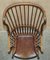 19th Century Wingback Windsor Spindle Armchair in Ash 13