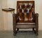 Regency Chesterfield Armchair in Brown Leather, 1810s, Image 2