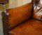 Regency Chesterfield Armchair in Brown Leather, 1810s 6