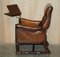 Regency Chesterfield Armchair in Brown Leather, 1810s 18